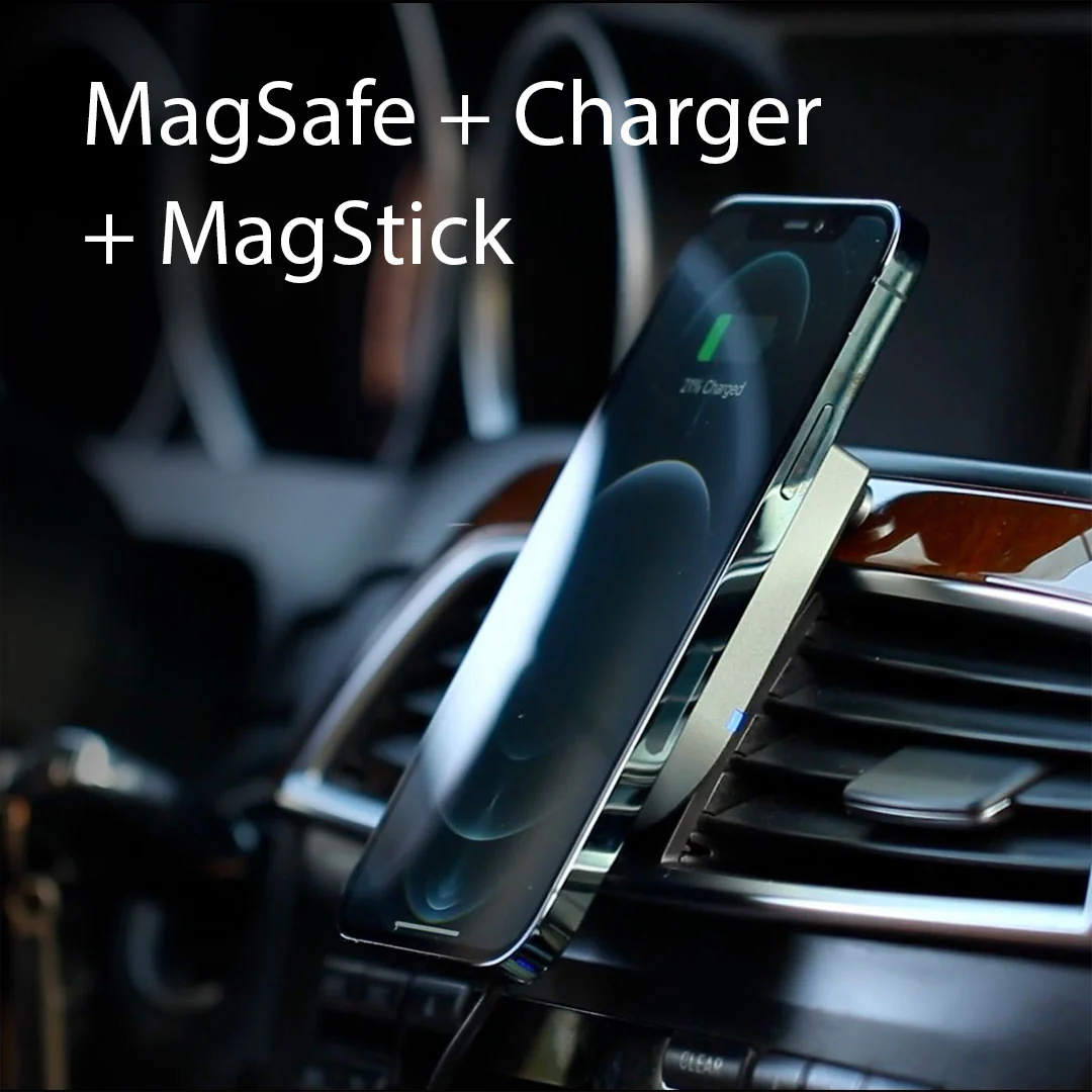 MagBak Wireless Charger - USB Car Adapter Included - Image 3