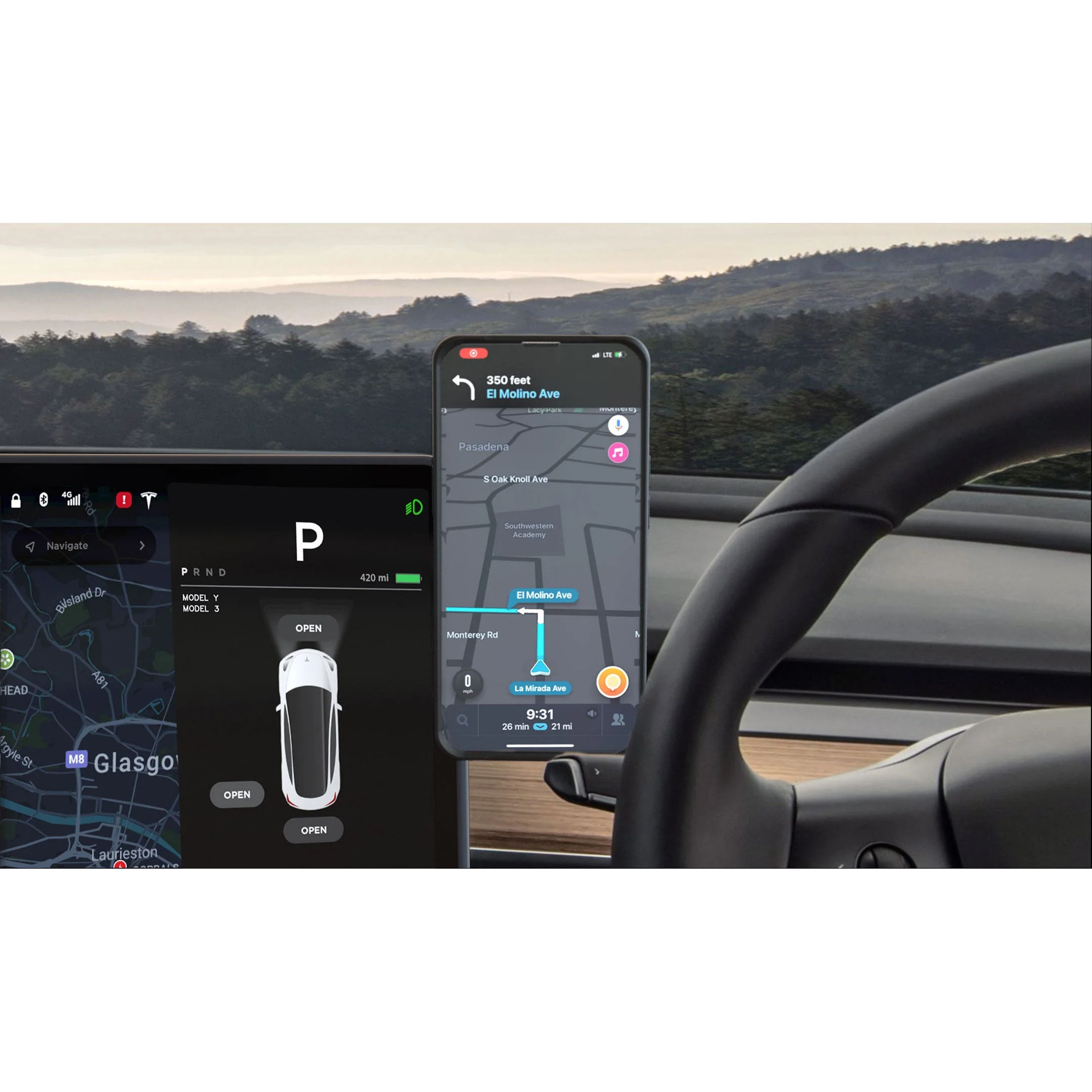 MagBak Phone Mount And Charger for Tesla Model 3 and Y Bundle - Image 5