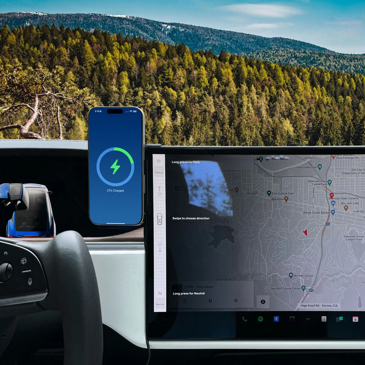 MagBak Phone Mount And Charger for Tesla Model S and X Bundle - Image 2