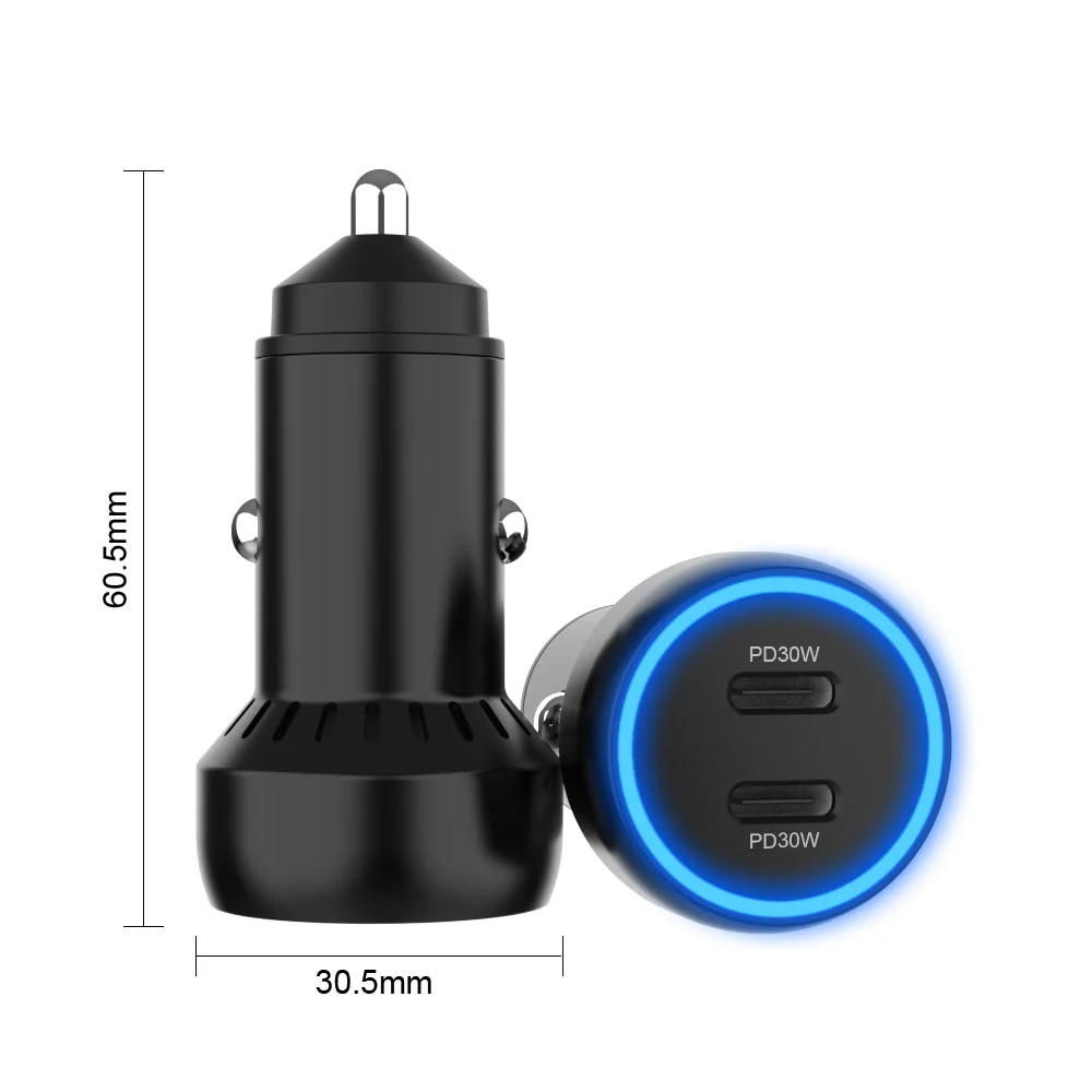 USB-C Dual Port Charger (60W) - Car Bundle - Image 5